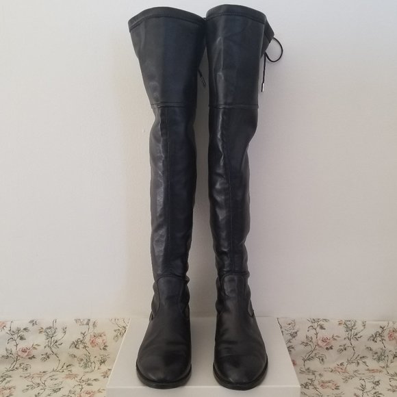 Anna Baiguera LEATHER Over the Knee Boots - Picture 3 of 15
